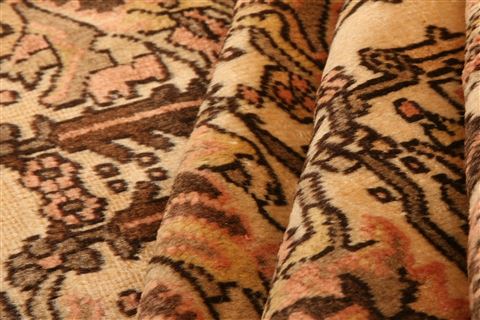 Hamedan Brown Hand Knotted 51 X 60 Area Rug 253-26641 Image 3