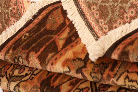 Hamedan Brown Hand Knotted 51 X 60 Area Rug 253-26641 Image 4