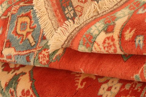 Kazak Orange Hand Knotted 51 X 610 Area Rug 253-26642 Image 2