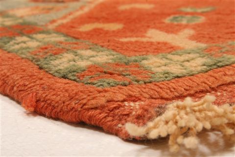Kazak Orange Hand Knotted 51 X 610 Area Rug 253-26642 Image 6