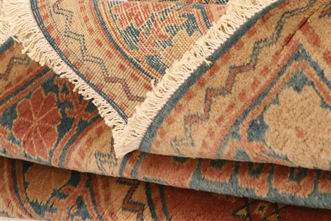 Kazak Orange Hand Knotted 44 X 62 Area Rug 253-26643 Image 2