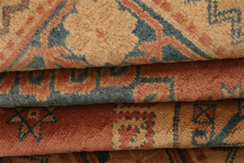 Kazak Orange Hand Knotted 44 X 62 Area Rug 253-26643 Image 3