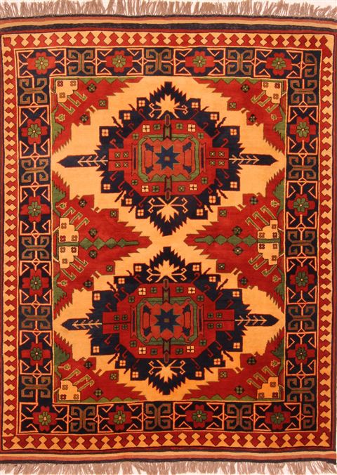 Kazak Red Hand Knotted 58 X 70 Area Rug 100-26645 Image 0