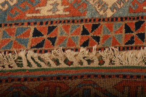 Kazak Red Square Hand Knotted 59 X 65 Area Rug 253-26647 Image 11