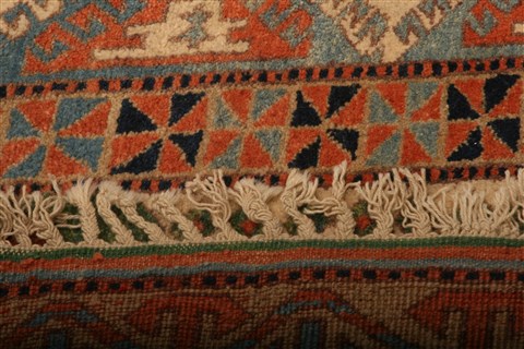 Kazak Red Square Hand Knotted 59 X 65 Area Rug 253-26647 Image 2