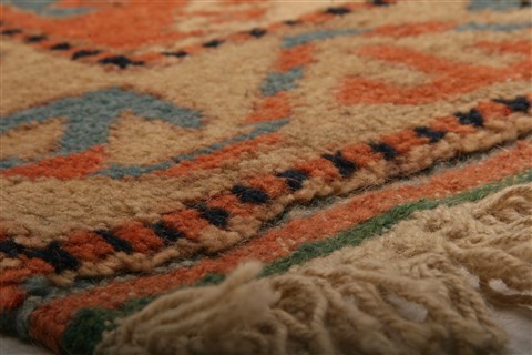 Kazak Red Square Hand Knotted 59 X 65 Area Rug 253-26647 Image 3