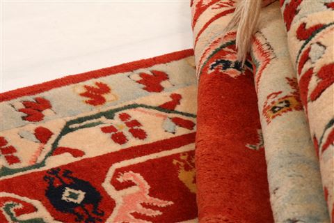 Shirvan Red Hand Knotted 53 X 76 Area Rug 253-26651 Image 2