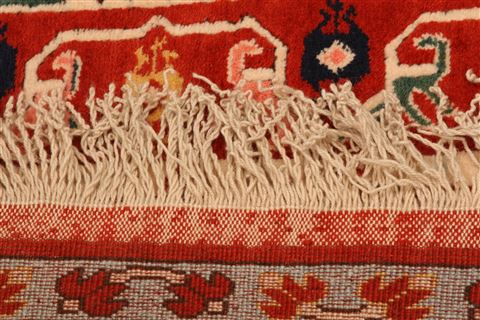 Shirvan Red Hand Knotted 53 X 76 Area Rug 253-26651 Image 7