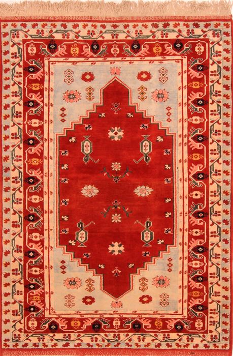 Shirvan Red Hand Knotted 53 X 76 Area Rug 253-26651 Image 0