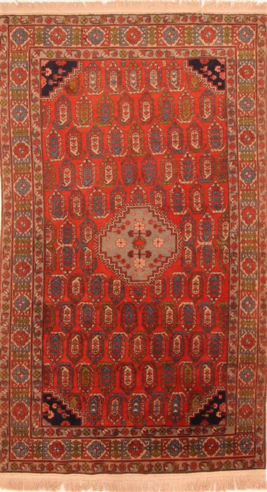 Shirvan Red Hand Knotted 40 X 610 Area Rug 100-26653 Image 0