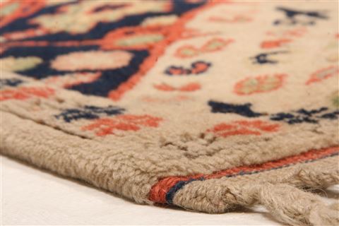 Kazak Beige Hand Knotted 50 X 70 Area Rug 253-26657 Image 10