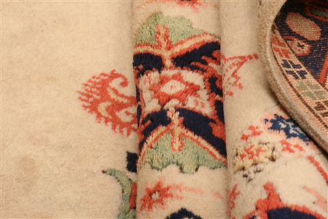 Kazak Beige Hand Knotted 50 X 70 Area Rug 253-26657 Image 4