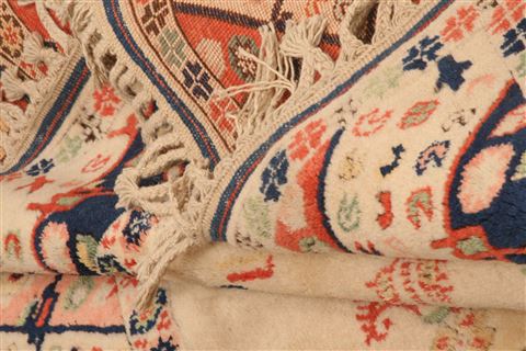 Kazak Beige Hand Knotted 50 X 70 Area Rug 253-26657 Image 6