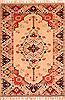 Kazak Beige Hand Knotted 50 X 70 Area Rug 253-26657 Thumb 0