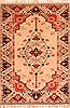 Kazak Beige Hand Knotted 50 X 70  Area Rug 253-26657 Thumb 0