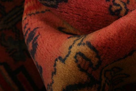 Koliai Red Hand Knotted 211 X 511 Area Rug 100-26668 Image 2
