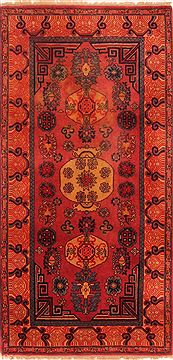 Persian Koliai Red Rectangle 3x5 ft Wool Carpet 26668