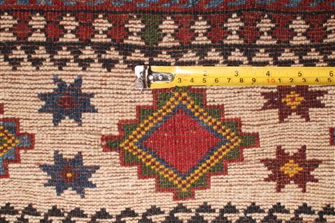 Qashqai Beige Hand Knotted 56 X 910 Area Rug 400-26680 Image 2