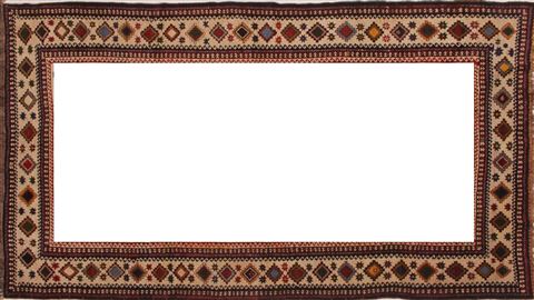 Qashqai Beige Hand Knotted 56 X 910 Area Rug 400-26680 Image 13