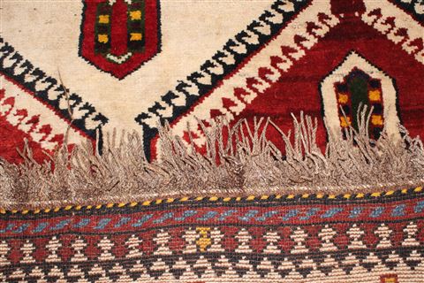 Qashqai Beige Hand Knotted 56 X 910 Area Rug 400-26680 Image 3
