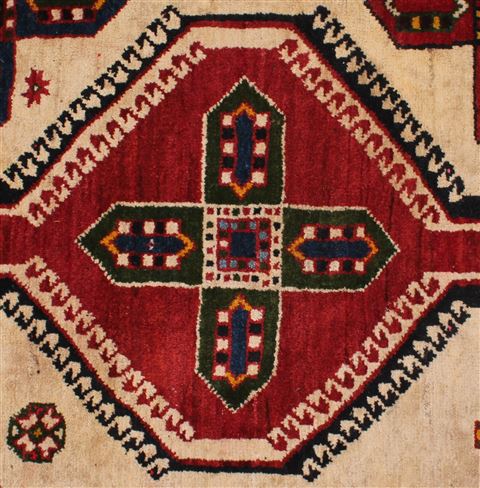 Qashqai Beige Hand Knotted 56 X 910 Area Rug 400-26680 Image 8
