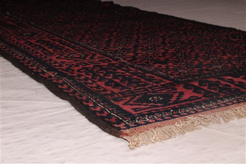 Baluch Red Runner Hand Knotted 35 X 611 Area Rug 400-26683 Image 4