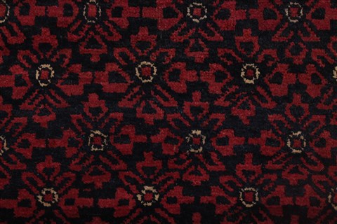 Baluch Red Runner Hand Knotted 35 X 611 Area Rug 400-26683 Image 7