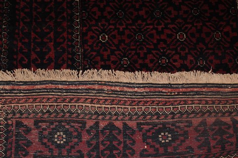 Baluch Red Runner Hand Knotted 35 X 611 Area Rug 400-26683 Image 8