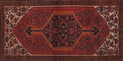 Zanjan Red Hand Knotted 44 X 611 Area Rug 400-26684 Image 1