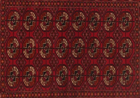 Turkman Red Hand Knotted 33 X 40 Area Rug 400-26685 Image 12