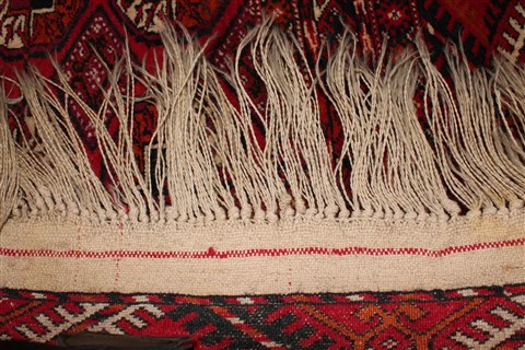Turkman Red Hand Knotted 33 X 40 Area Rug 400-26685 Image 3