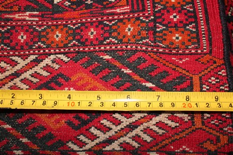 Turkman Red Hand Knotted 33 X 40 Area Rug 400-26685 Image 4