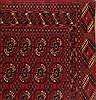 Turkman Red Hand Knotted 33 X 40  Area Rug 400-26685 Thumb 11