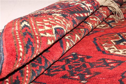 Turkman Red Hand Knotted 37 X 58 Area Rug 400-26686 Image 14