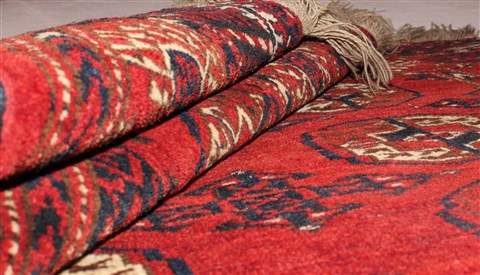 Turkman Red Hand Knotted 37 X 58 Area Rug 400-26686 Image 15