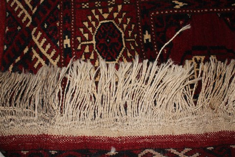 Turkman Red Hand Knotted 37 X 58 Area Rug 400-26686 Image 3