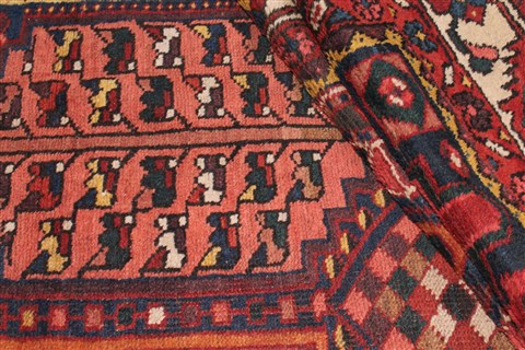 Bakhtiar Beige Runner Hand Knotted 54 X 102 Area Rug 400-26687 Image 4