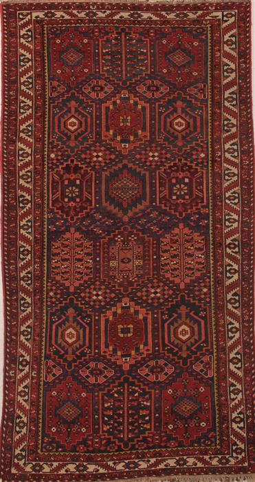 Bakhtiar Beige Runner Hand Knotted 54 X 102 Area Rug 400-26687 Image 0