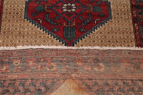 Koliai Beige Square Hand Knotted 36 X 42 Area Rug 400-26688 Image 10