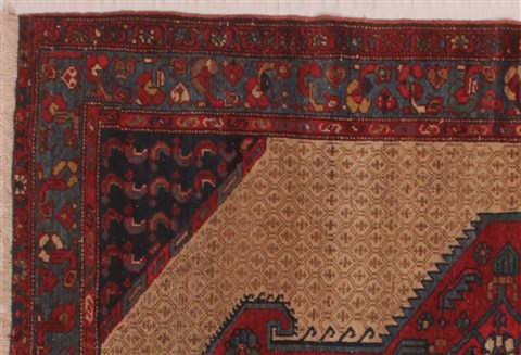 Koliai Beige Square Hand Knotted 36 X 42 Area Rug 400-26688 Image 3