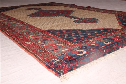 Koliai Beige Square Hand Knotted 36 X 42 Area Rug 400-26688 Image 6
