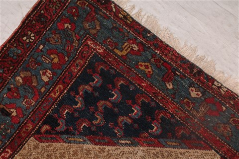 Koliai Beige Square Hand Knotted 36 X 42 Area Rug 400-26688 Image 7