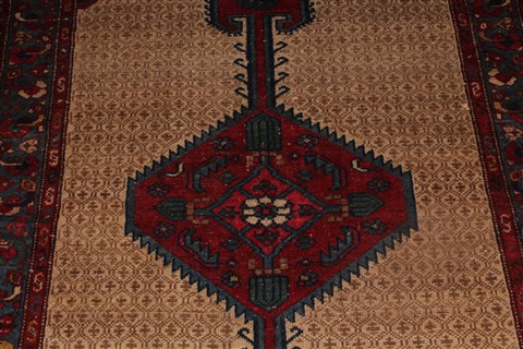 Koliai Beige Square Hand Knotted 36 X 42 Area Rug 400-26688 Image 8