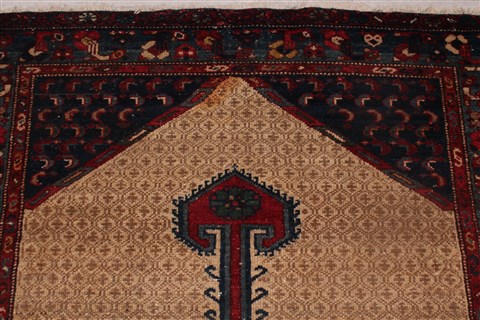 Koliai Beige Square Hand Knotted 36 X 42 Area Rug 400-26688 Image 9
