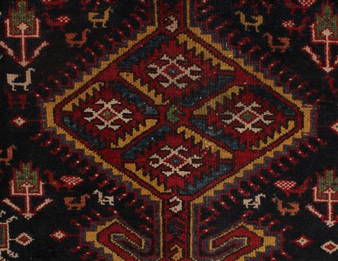 Bakhtiar Blue Hand Knotted 51 X 91 Area Rug 400-26689 Image 21