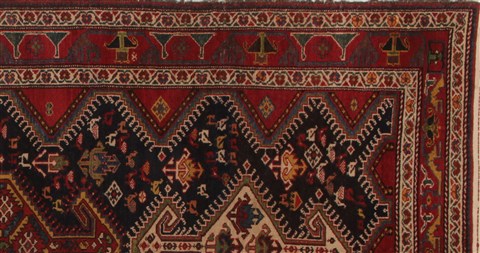 Bakhtiar Blue Hand Knotted 51 X 91 Area Rug 400-26689 Image 4