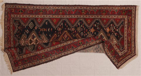 Bakhtiar Blue Hand Knotted 51 X 91 Area Rug 400-26689 Image 3
