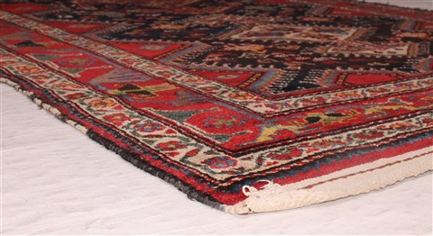 Bakhtiar Blue Hand Knotted 51 X 91 Area Rug 400-26689 Image 5