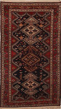 Bakhtiar Blue Hand Knotted 5'1" X 9'1"  Area Rug 400-26689