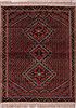 Afshar Red Hand Knotted 46 X 60  Area Rug 400-26693 Thumb 0
